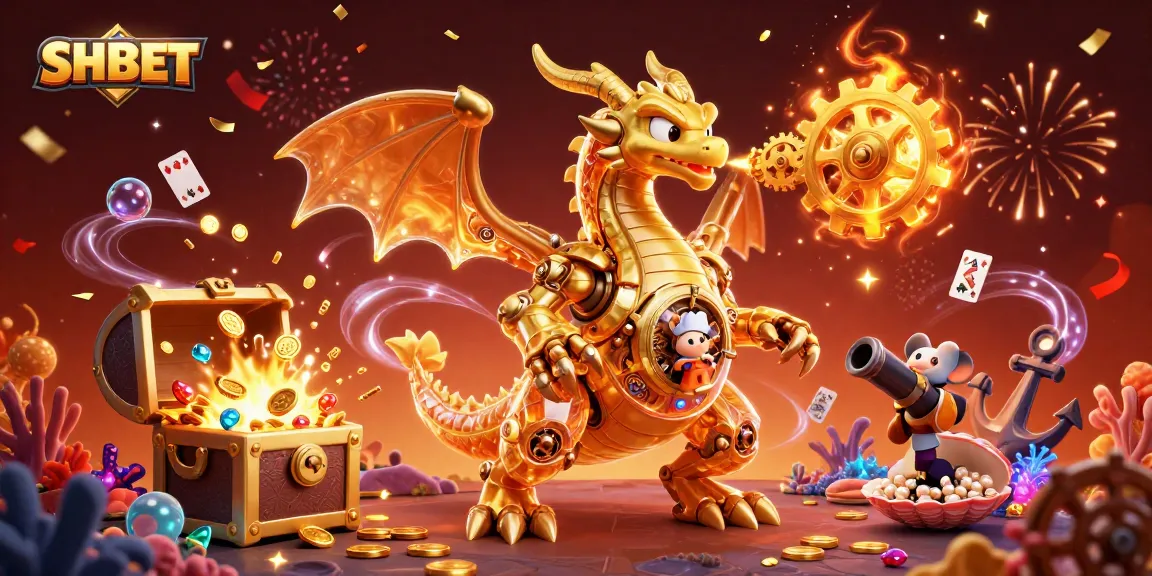 Experience thrilling wins at SHBET with a dragon and treasure-filled 3D casino adventure.