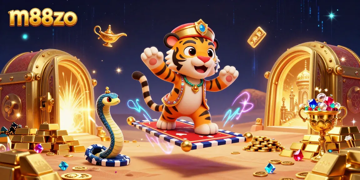 Experience the magic of m88zo with the spectacular Arabian Nights-themed casino adventure, featuring vibrant treasures.