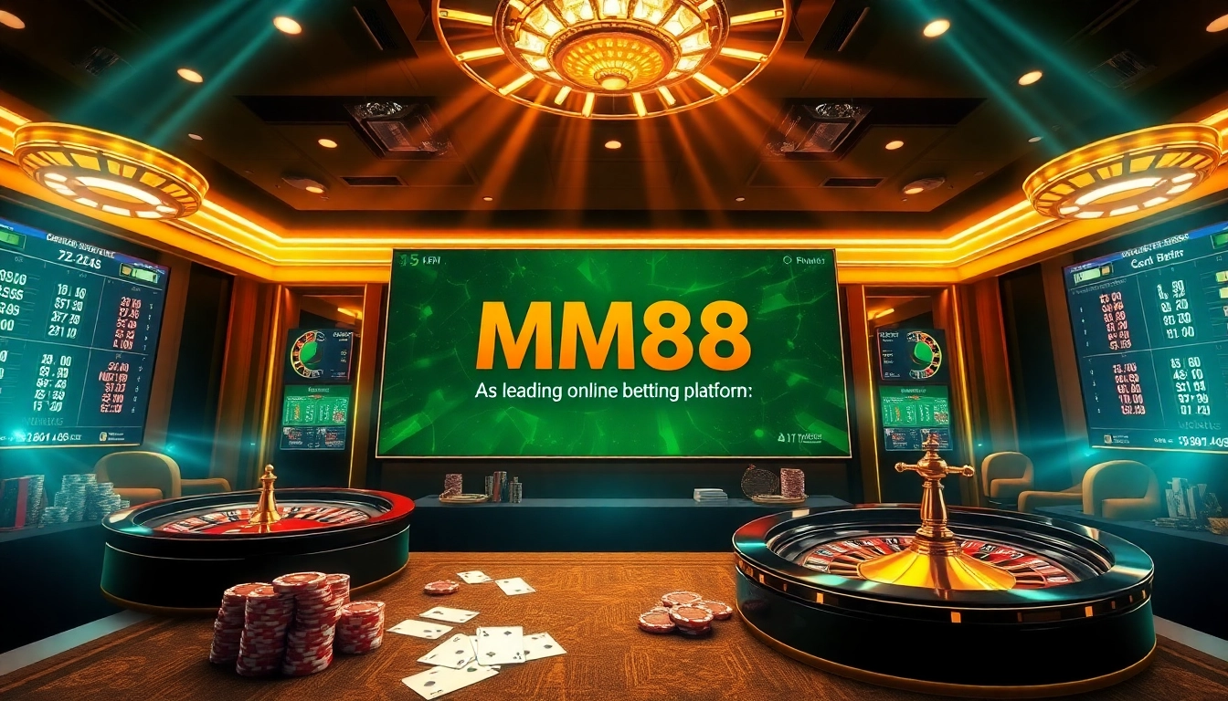 Experience thrilling gameplay at https://mm88.vin/ with vibrant casino visuals and engaging gambling elements.