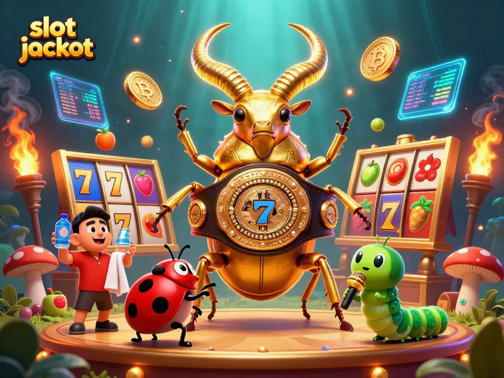 Spin the slot jackpot with vibrant 3D illustrations of characters and casino elements for engaging gameplay.