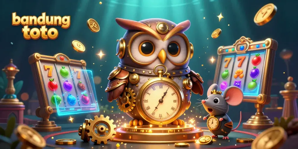 Experience thrilling slots action and strategic gameplay with bandung toto in this vibrant 3D casino scene.