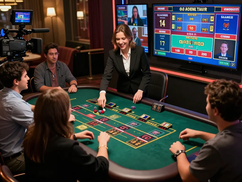 Players engaging with the live dealer game on 9bet, showcasing strategic betting and lively casino interaction.