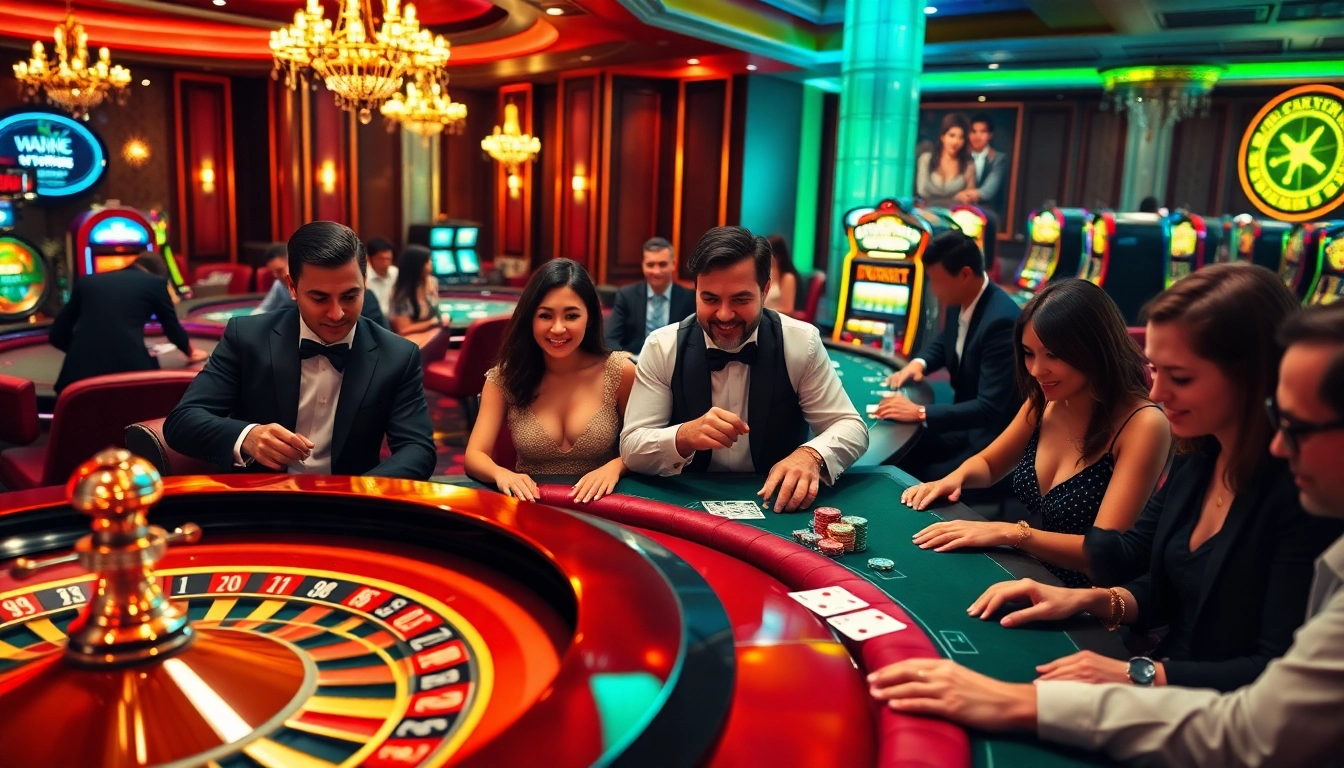 Engage in thrilling casino excitement at bdtk66 my with diverse players at roulette and poker tables.