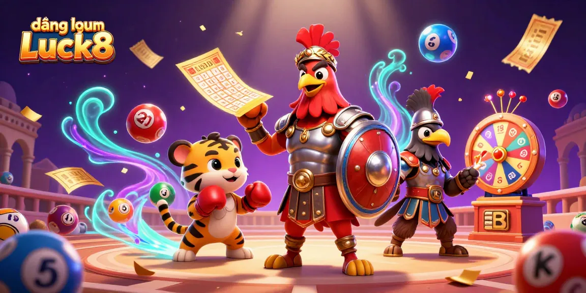 Experience the excitement of đăng nhập Luck8 with vibrant casino elements and engaging characters.