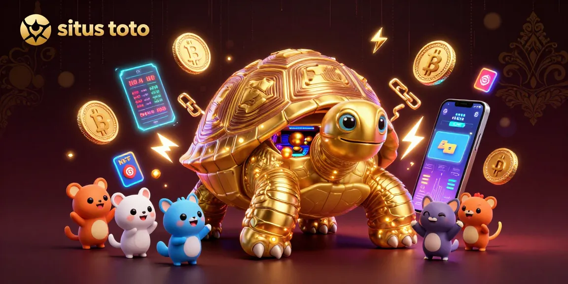 Engage with the situs toto experience through a vibrant 3D casino illustration showcasing thrilling gameplay.