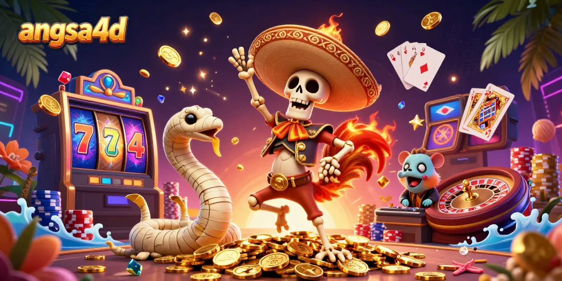 Join the fun at angsa4d with vibrant slot reels featuring jackpots and lucky symbols.