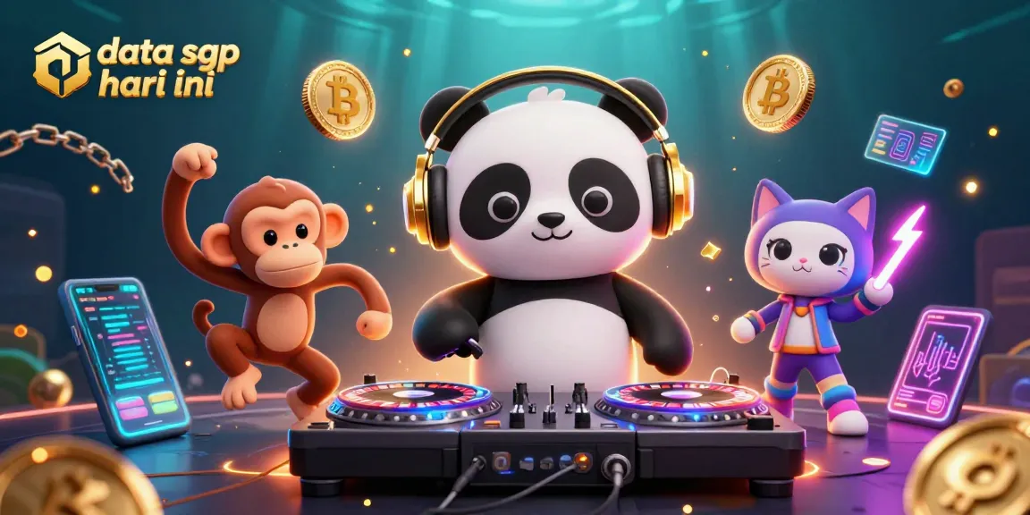 Engage with data sgp hari ini in this vibrant scene featuring lively casino characters.
