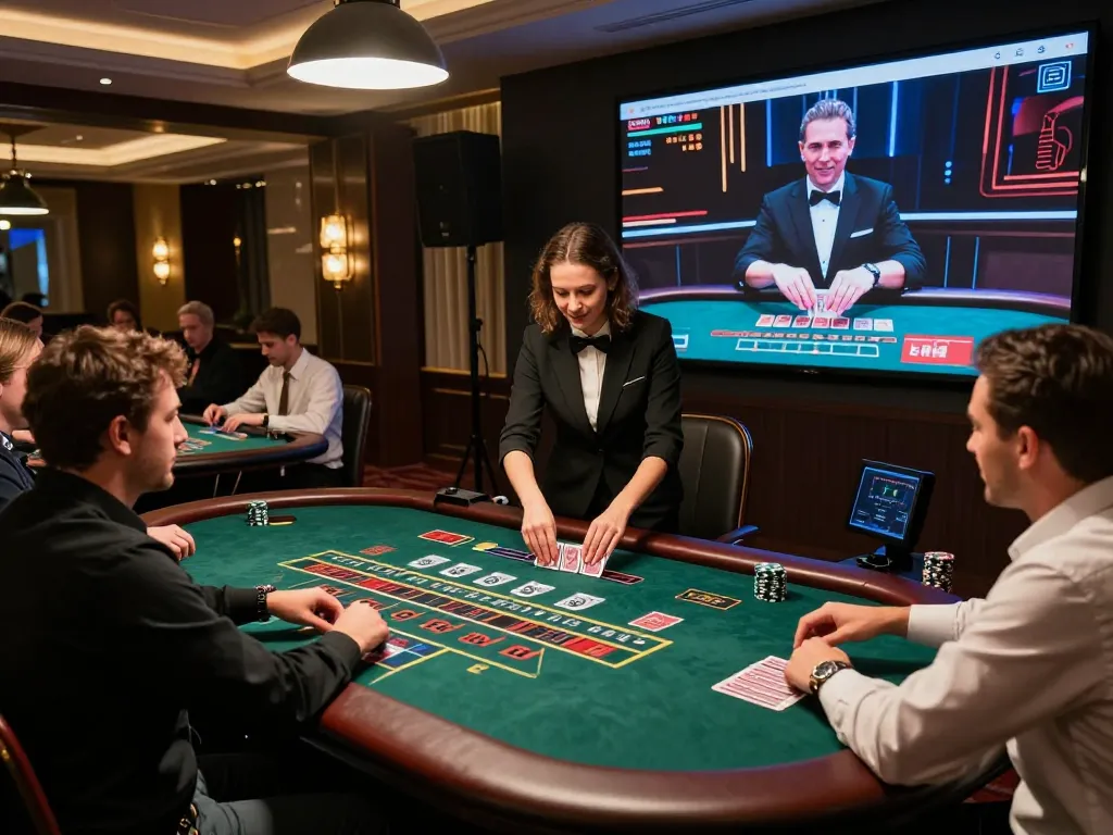 Engaging players interact with Baccarat at SC88 online casino live dealer table.