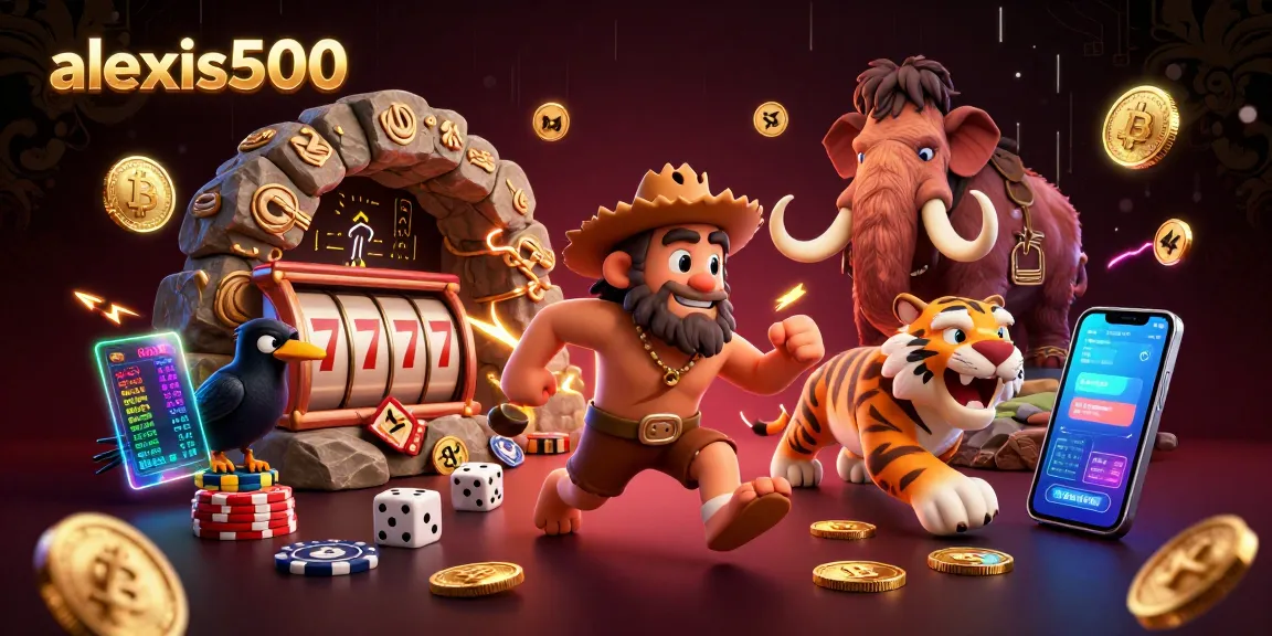 Engage with alexis500 for thrilling casino experiences featuring vibrant prehistoric characters and crypto elements.