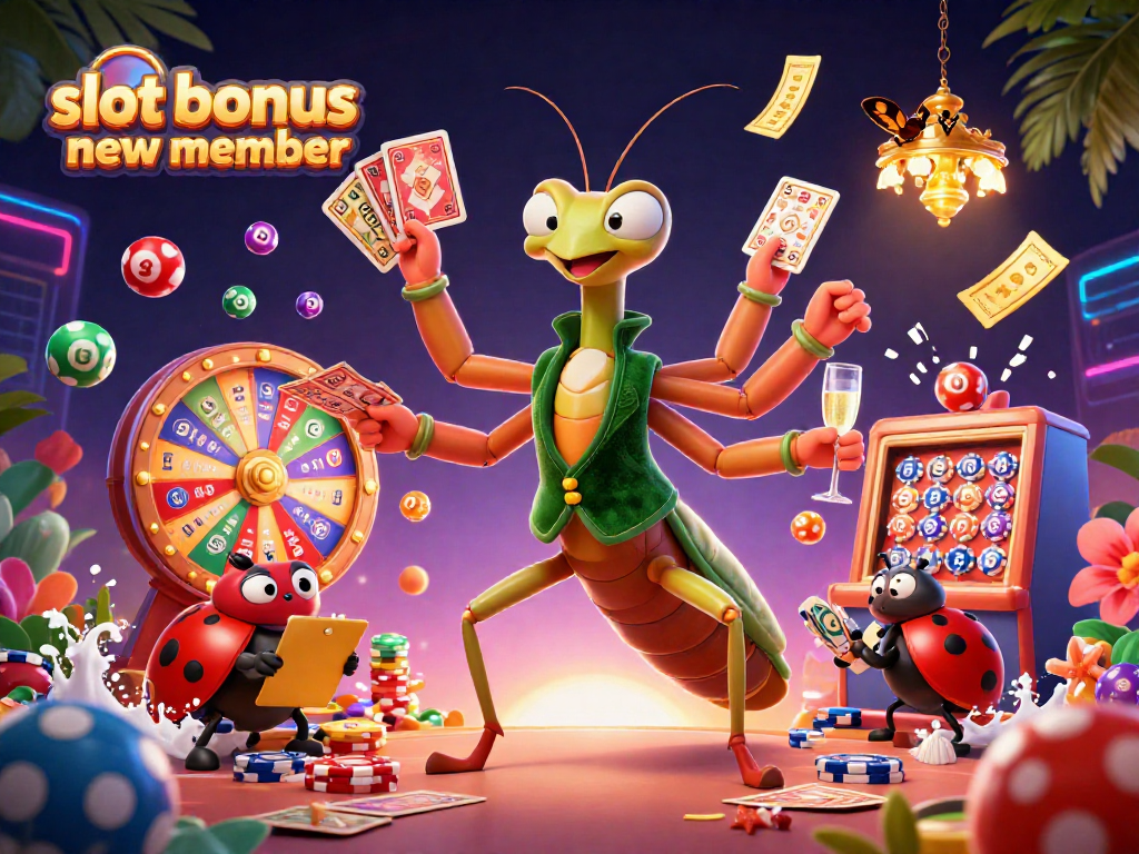 Engage in the excitement of slot games with slot bonus new member promotions, featuring vibrant visuals.