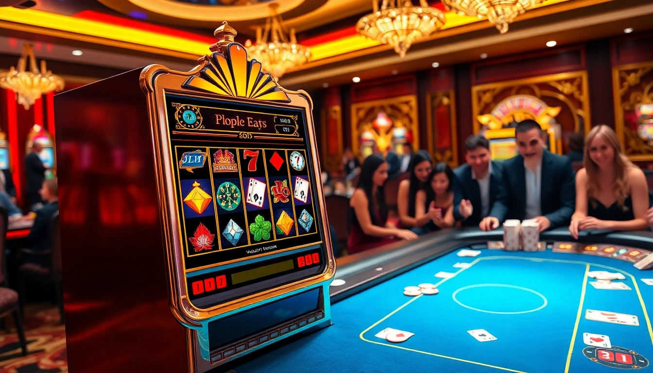 Experience the excitement with the slot demo pgsoft showcased on a glamorous casino slot machine.