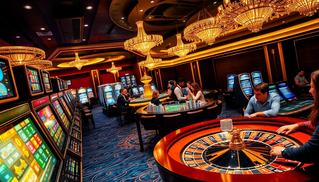 Experience thrilling moments at ww88 casino with diverse gaming tables and vibrant slot machines.