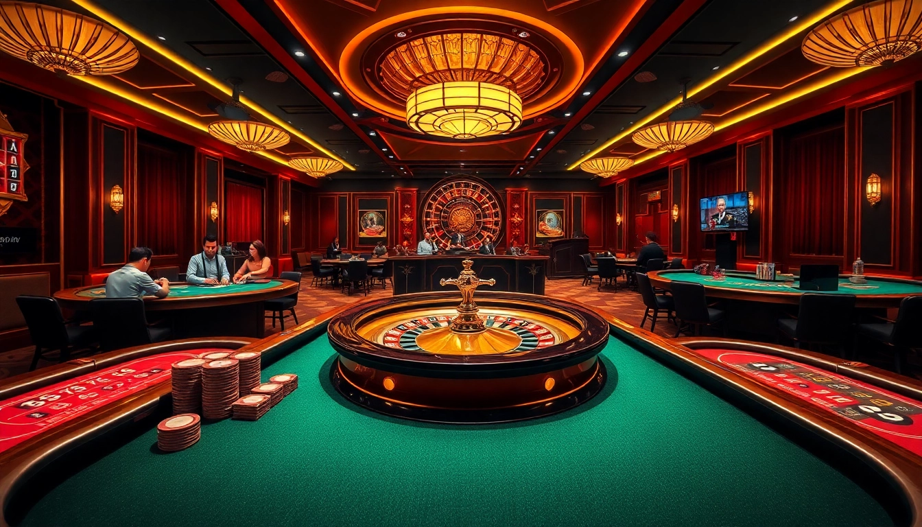 Engaging view of sophisticated gameplay at Trang Chủ XIN88, highlighting casino excitement.