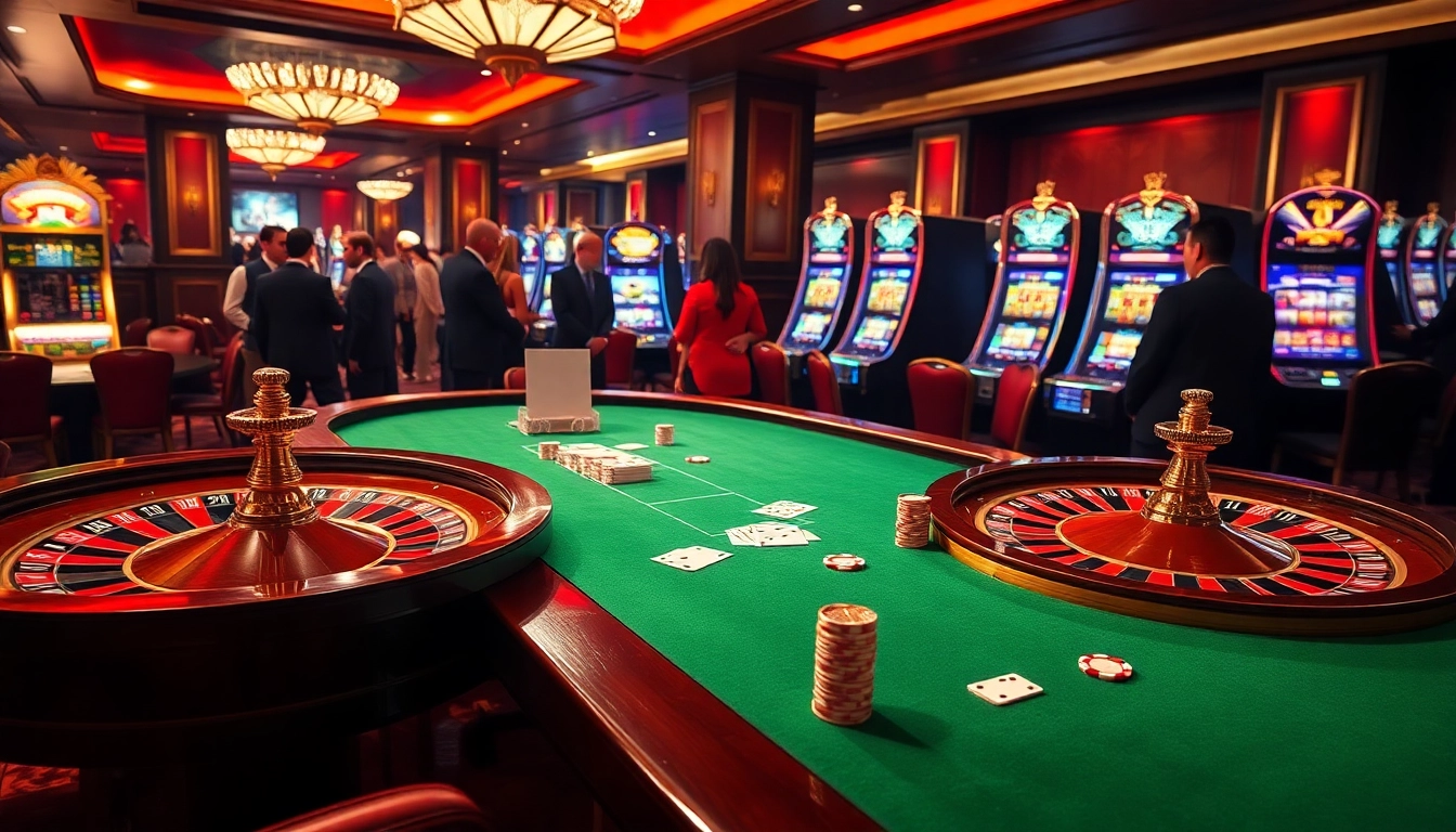 Savour the thrill of sodocasino with vibrant gaming tables and glamorous slot machines.