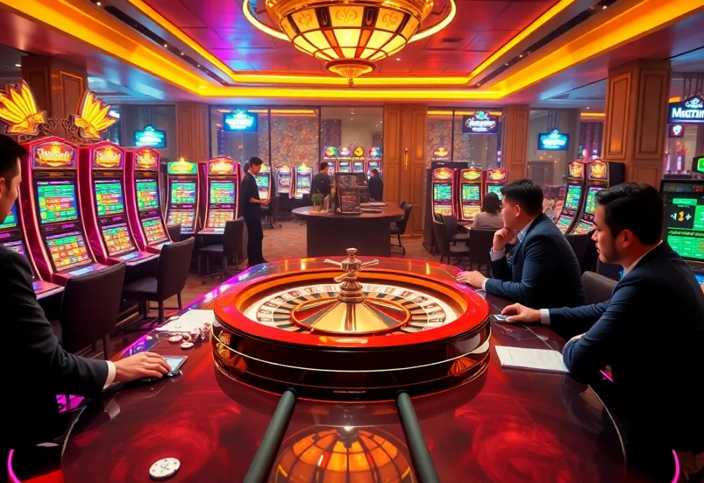 Experience the thrill of slot 888 with vibrant slot machines and a dynamic casino atmosphere.